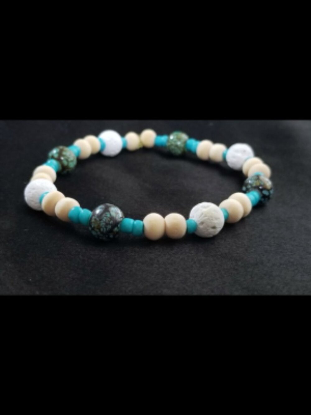 BROWN JASPER & TURQUOISE